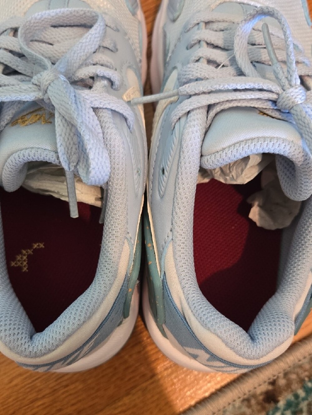 Nike Kids Light Blue and White Sneakers - Picture 8 of 10